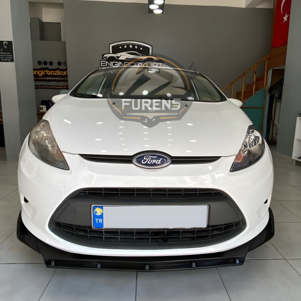 Ford Fiesta 2008-2017 Uyumlu Brabus Ön Lip 3 Parça Kanatlı Lip - 6