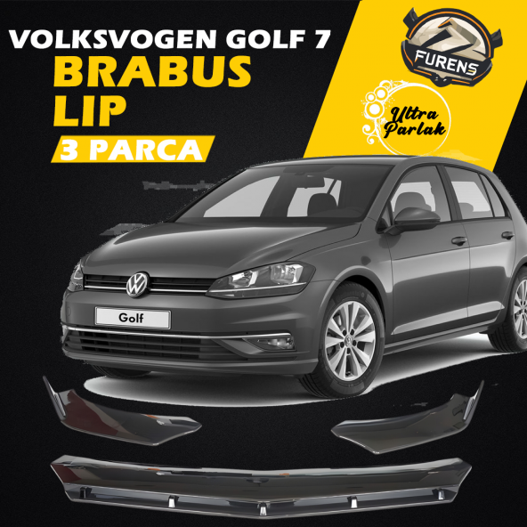 Vw Golf 7 7.5 Uyumlu Brabus Ön Lip 3 Parça Kanatlı Lip - 1