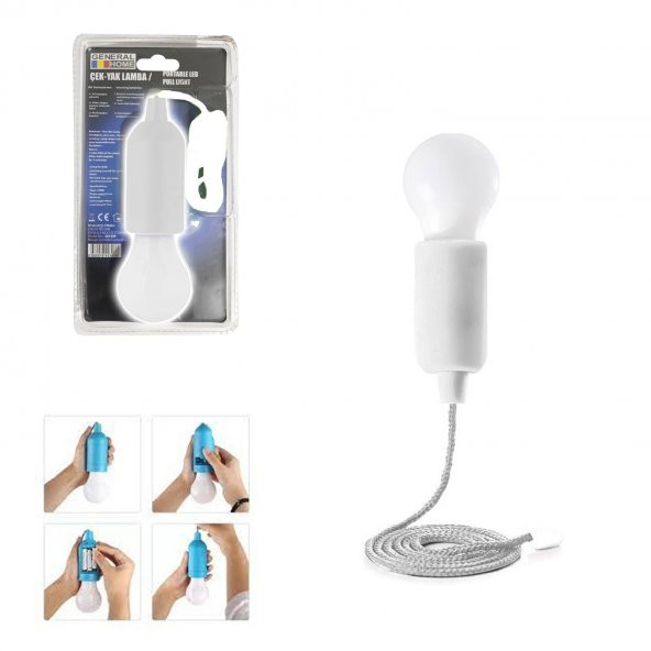 İPLİ ÇEK YAK LED LAMBA PİLLİ GENERAL HOME GH-939 - 1