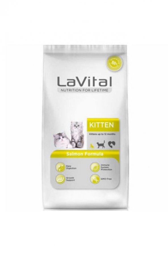 Lavital Somon Balıklı Yavru Kedi Maması 1,5 Kg