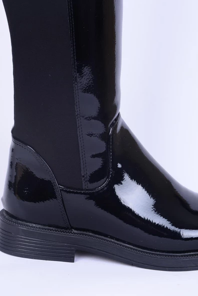 Pierre Cardin 52066 Siyah Rugan Kadın Uzun Bot - 2