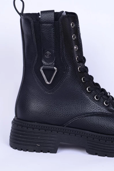 Pierre Cardin 52417 Siyah Fermuarlı Kadın Bot - 2