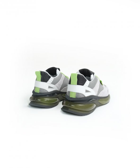 G-MAX GREY Gri Yeşil Sneaker Erkek Süet Ayakkabı - 5