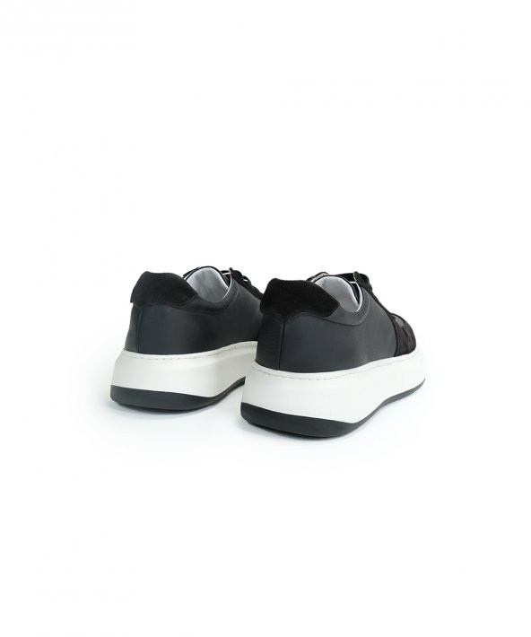 SORTIE BLACK Siyah Sneaker Erkek Deri Ayakkabı - 5