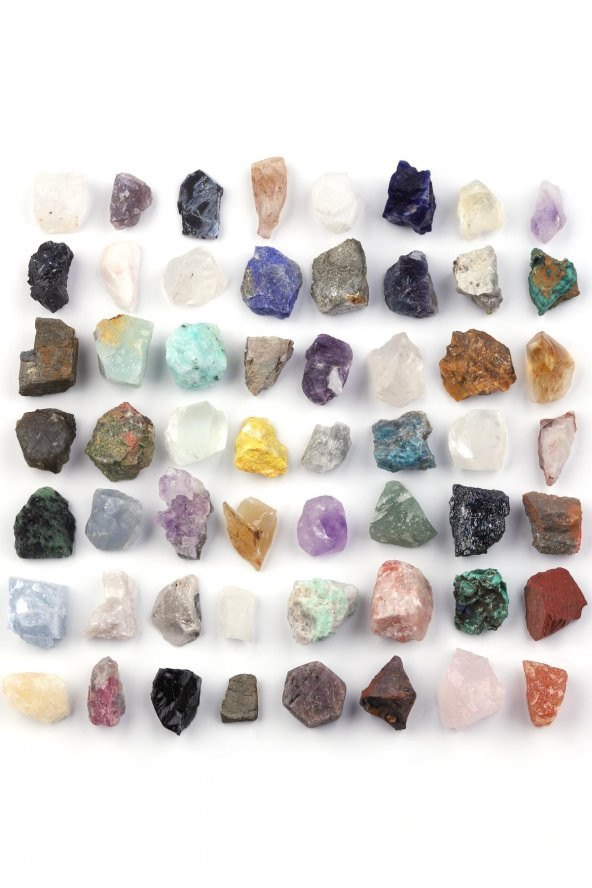 56Lı Mineral Set Doğal Taş Ham Parça