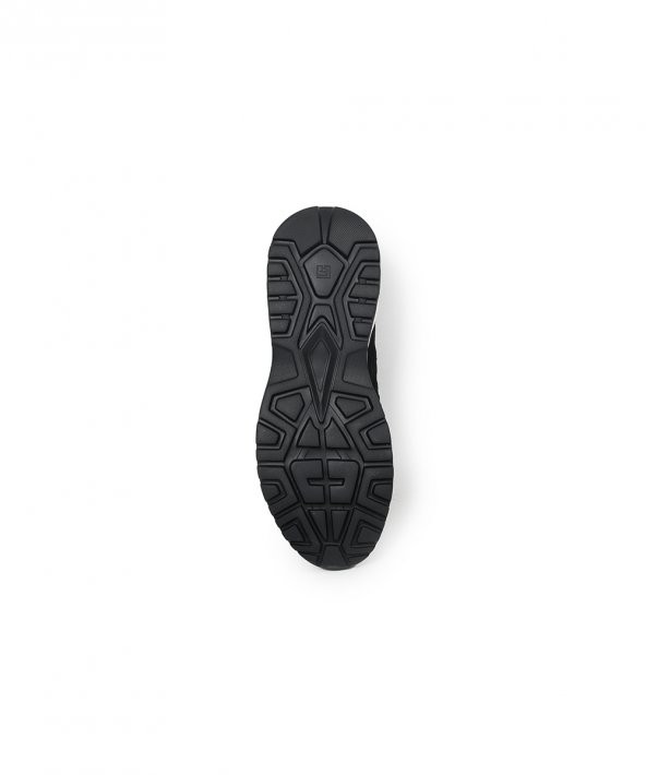 JAUMI BLACK Siyah Turuncu Sneaker Erkek Süet Ayakkabı - 3