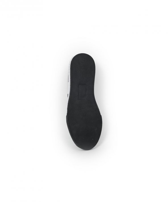 WIGO BLACK Siyah Beyaz Sneaker Erkek Deri Ayakkabı - 3