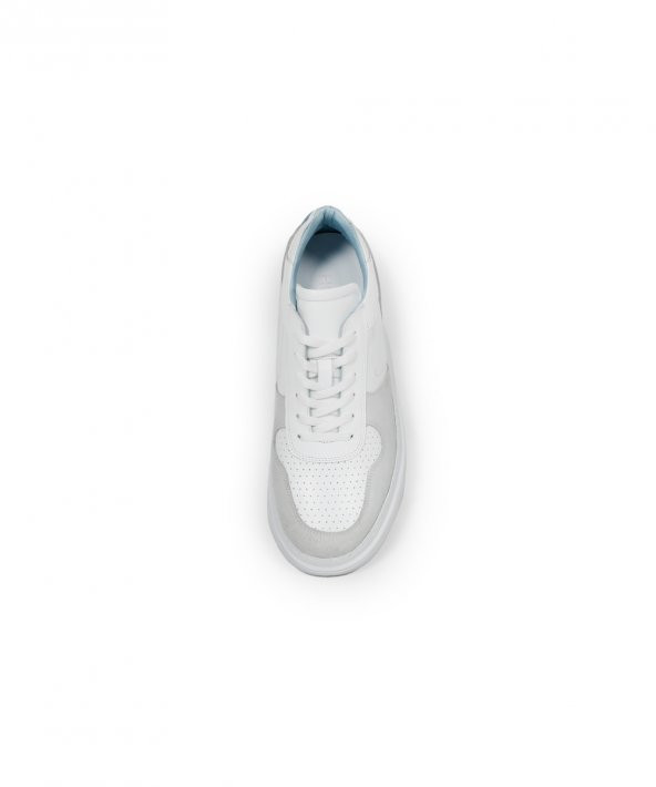 SESTRE GREY Gri Beyaz Sneaker Erkek Deri Ayakkabı - 2