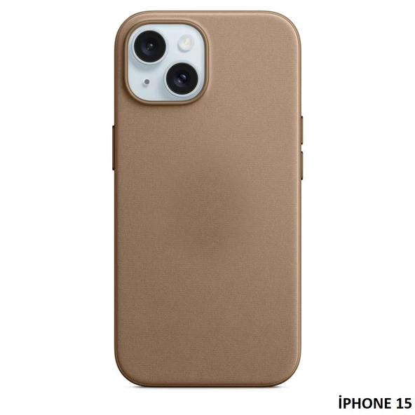 iPhone 15 için MagSafe özellikli Mikro Dokuma Kılıf - Resim 7