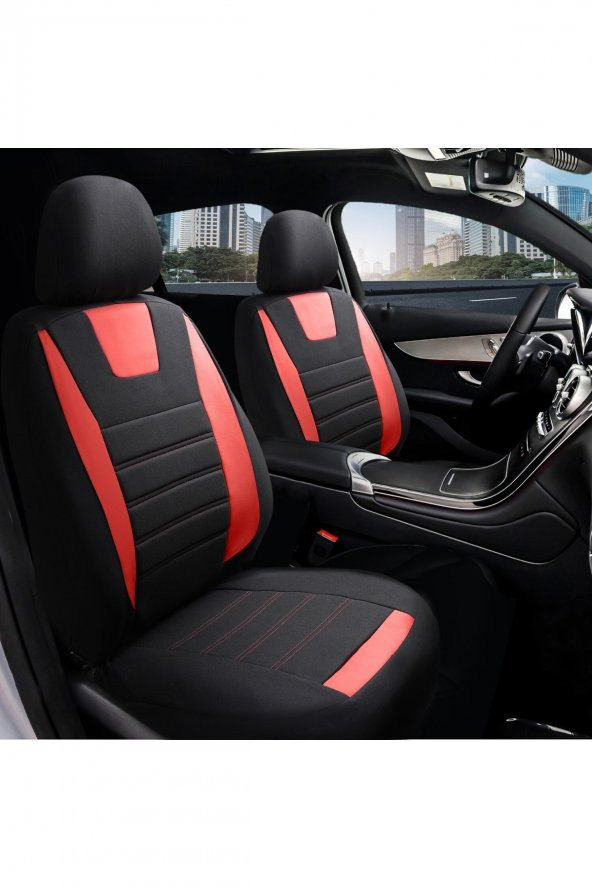 Z&C MAXTECH  Honda Civic Fc5 Deri Detaylı Özel Tasarım Oto Koltuk Kılıfı Seti Maxy Ks