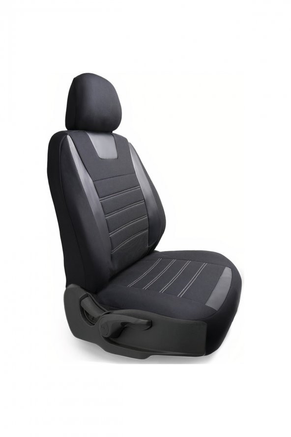 Z&C MAXTECH  Dacia Sandero Deri Detaylı Özel Tasarım Oto Koltuk Kılıfı Seti Maxy Sb - Resim 3