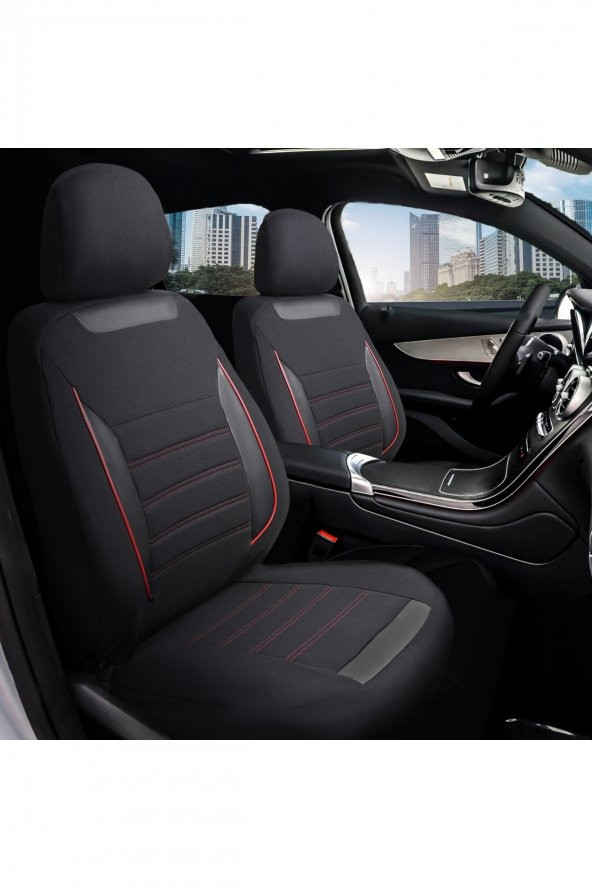 Z&C MAXTECH  Toyota Auris Deri Detaylı Özel Tasarım Oto Koltuk Kılıfı Seti Smart K ürün görseli 1