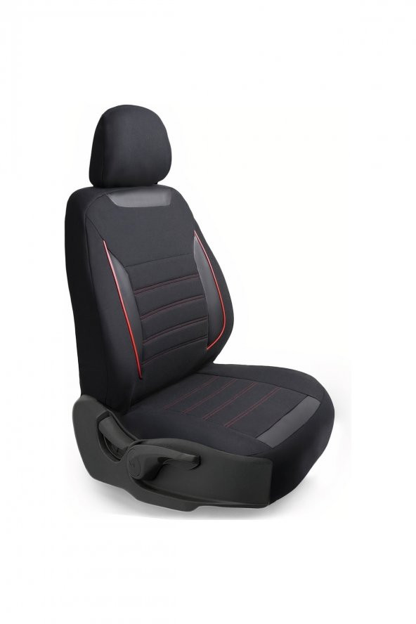 Z&C MAXTECH  Opel Corsa E Deri Detaylı Özel Tasarım Oto Koltuk Kılıfı Seti Smart K - 3