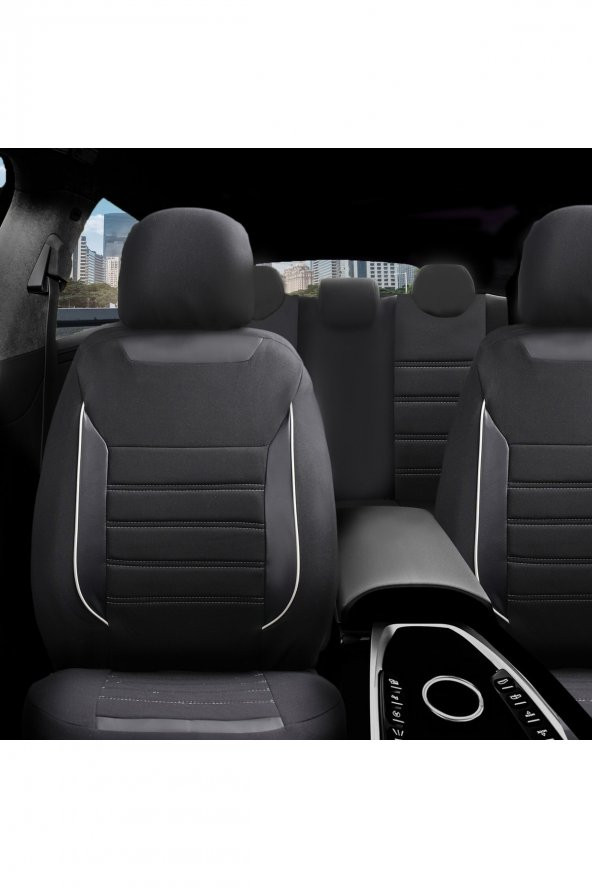 Z&C MAXTECH  Land Rover Freelander Deri Detaylı Özel Tasarım Oto Koltuk Kılıfı Seti Smart Sb - Resim 2