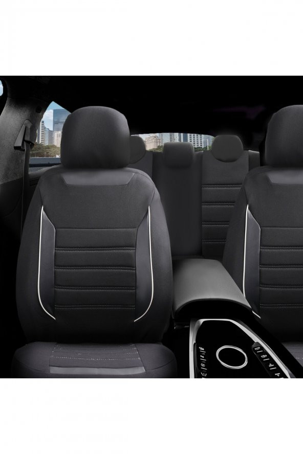 Z&C MAXTECH  Kia Picanto Uyumlu Özel Tasarım Oto Koltuk Kılıfı Seti Smart Sb - Resim 2