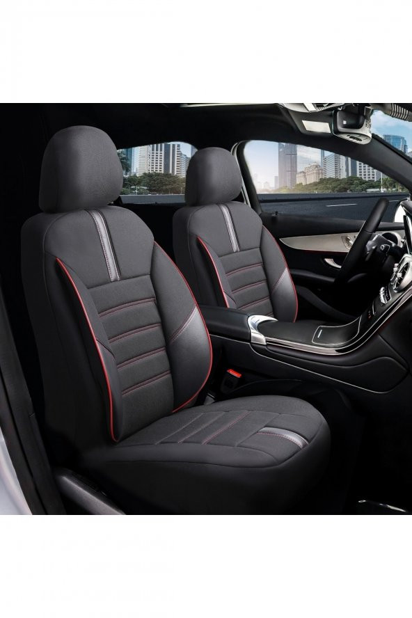 Z&C MAXTECH  Seat Cordoba Deri Detaylı Özel Tasarım Oto Koltuk Kılıfı Seti Star