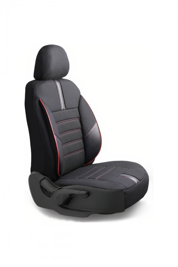 Z&C MAXTECH  Hyundai Accent Admire Deri Detaylı Özel Tasarım Oto Koltuk Kılıfı Seti Star - Resim 3