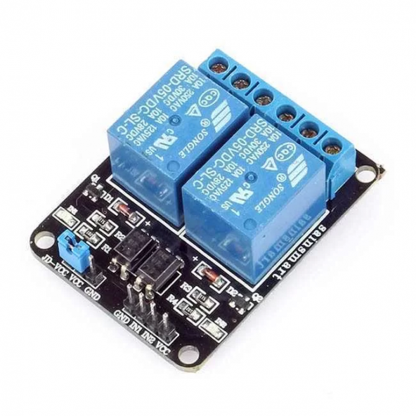 Arduino Röle Modülü 2 Kanal 5V