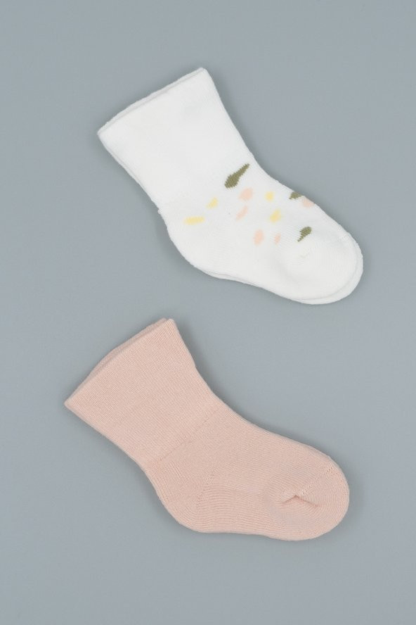 Hitra Tekstil 2li Organik Dikişsiz Kışlık Bebek/Çocuk Çorap
