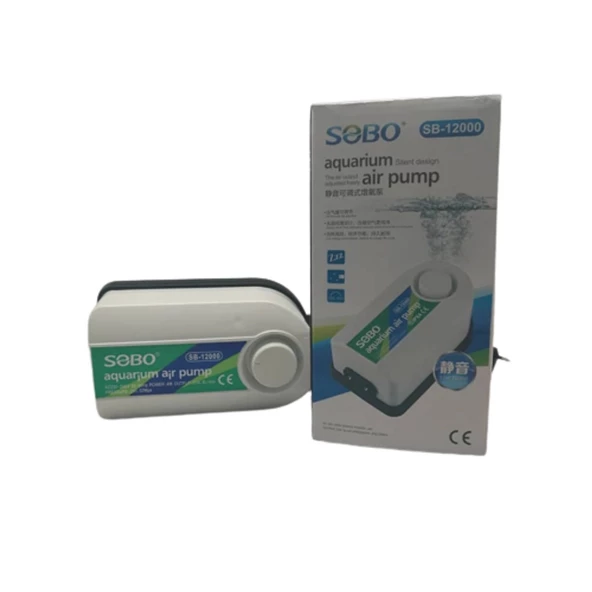 Sobo Ayarlanabilir Çift Çıkışlı Sessiz Hava Motoru 4W 2x6.5 Lt/dak SB-12000 - 2