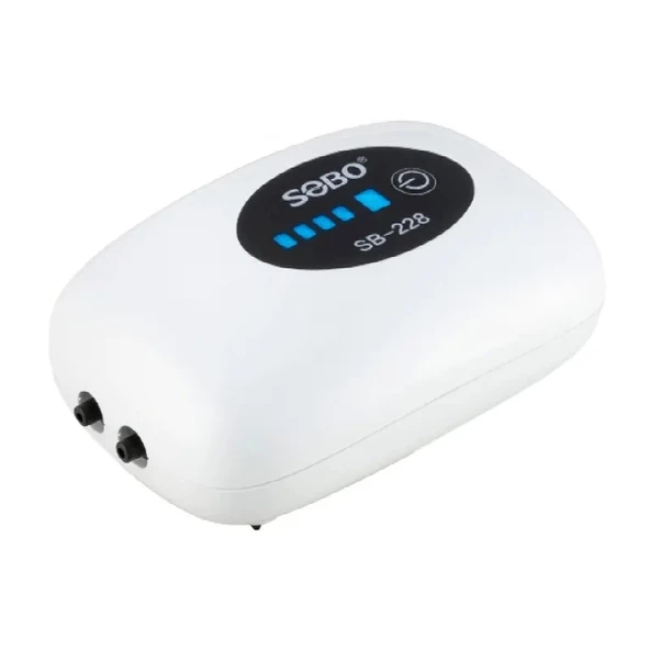 Sobo Usb Şarjlı Akvaryum Sessiz Mini Hava Motoru 2W 2x3Lt/dak SB-228 - 1