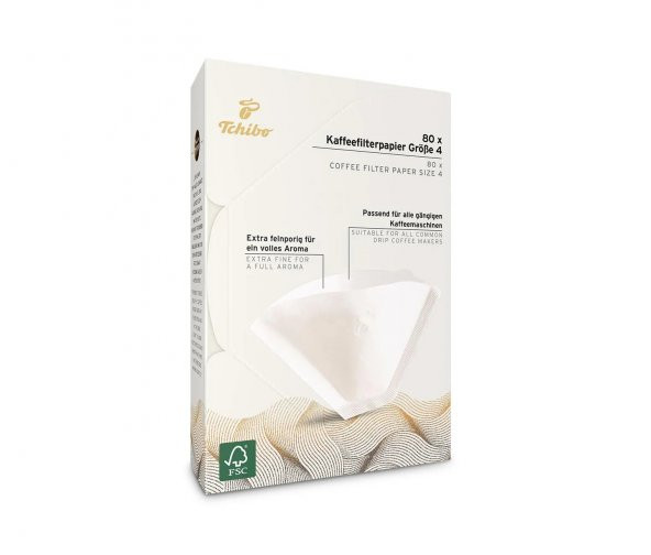 Tchibo Filtre Kahve Kağıdı 4 No 80'li