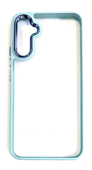Samsung Galaxy A34 Uyumlu Renkli Çerçeveli Şeffaf Kılıf ürün görseli 1