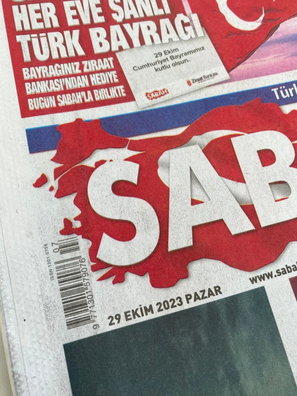 29 Ekim 2023 Sabah Gazetesi - Cumhuriyetin İlanı 100. Yıl Gazetesi - Resim 3