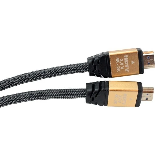 Case 4U Premium 4K HDMI 2.0 Kablo - 60 HZ - Naylon Örgülü - Altın Uçlu - 3 Metre - 3