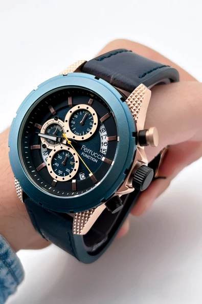 Ferrucci Function FCF.23010.04 Deri Kordon Erkek Kol Saati ürün görseli