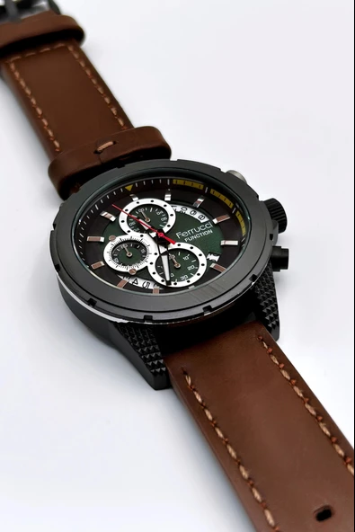 Ferrucci Function FCF.23010.05 Deri Kordon Erkek Kol Saati - Resim 2