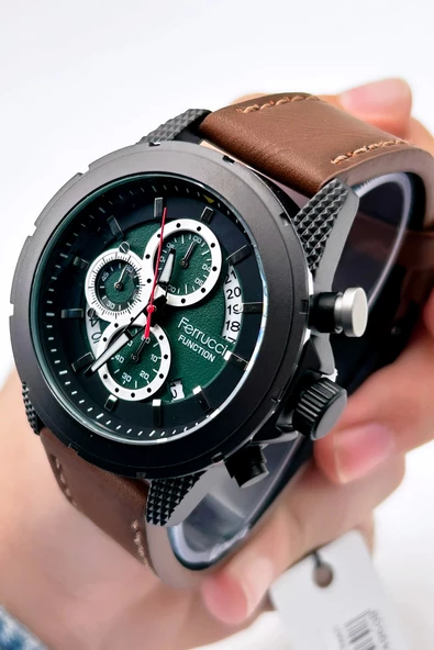 Ferrucci Function FCF.23010.05 Deri Kordon Erkek Kol Saati ürün görseli