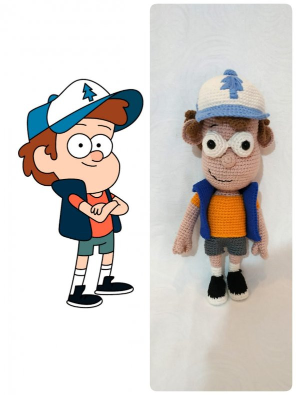 Dipper Pines Amigurumi Organik Oyuncak - 2