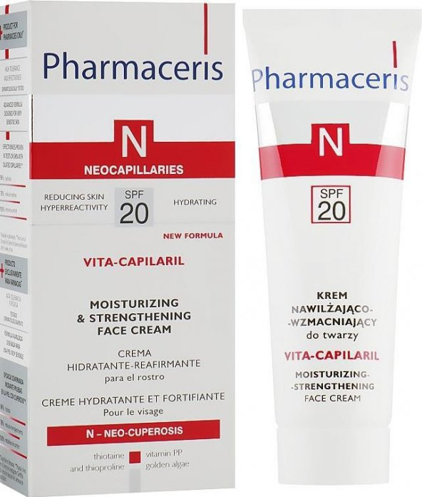 Pharmaceris N Vita Capilaril Moisturizing and Strengtening Face Cream SPF20 50 ml