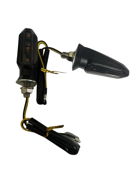 Carub Motosiklet Sinyal Lamba Üniversal 12V Füme Cam Sarı Led 2'Li - 5