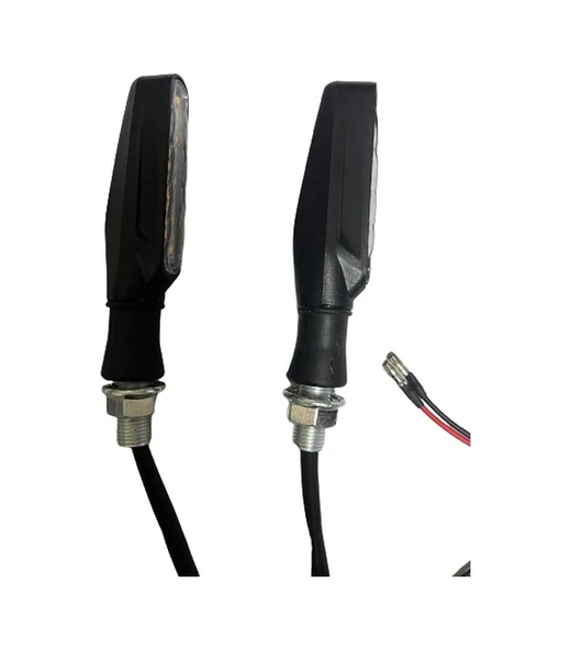 Carub Motosiklet Üniversal Sinyal Lambası12V Kayar Sarı 2'Li - 5