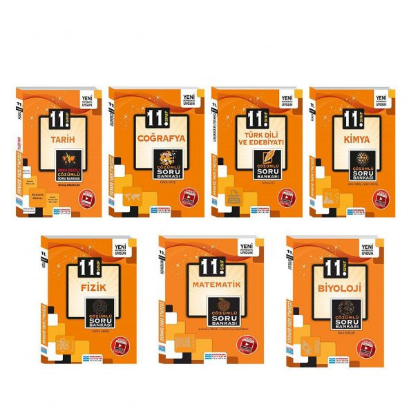 Evrensel İletişim Yayınları 11.Sınıf Soru Bankası Seti 7 Kitap