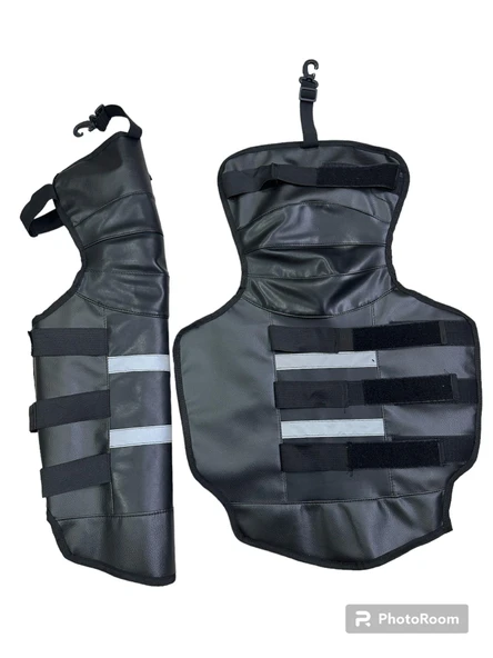 BİKE SKY Diz & Bacak Koruma Deri Reflektörlü Yağmur & Rüzgar & Soğuğa Karşı ( Kol Telefon Tutucu Çanta Hediyeli ) - 2