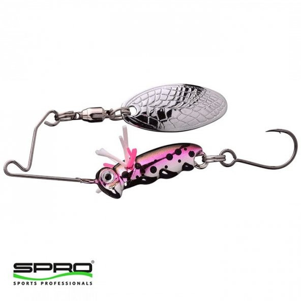 SPRO Larva Spinner Bait 4cm 7g Kaşık Tek İğne Rainbow Trout - 3