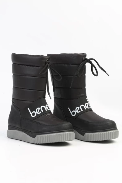 Benetton BN-50032 Kadın Kar Botu Siyah 36-40 - 2