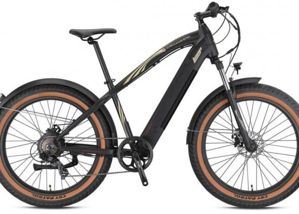 Kron Loop Cruiser 26" Elektrikli Fat Bike Bisiklet 17 Elektrikli Bisiklet 7 Vites Siyah Kahverengi