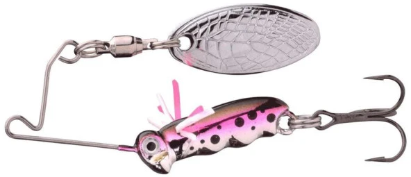 SPRO Larva Spinner Bait 4cm 7g Kaşık Üçlü İğne Rainbow Trout - 7