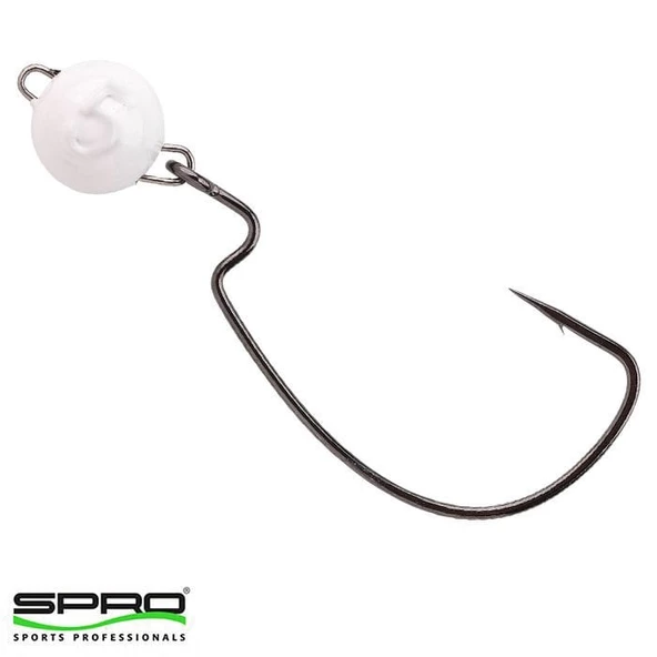 SPRO Rigged Bottom Jig LRF Silikon Yem Zokası Glow No: 2/0 - 2