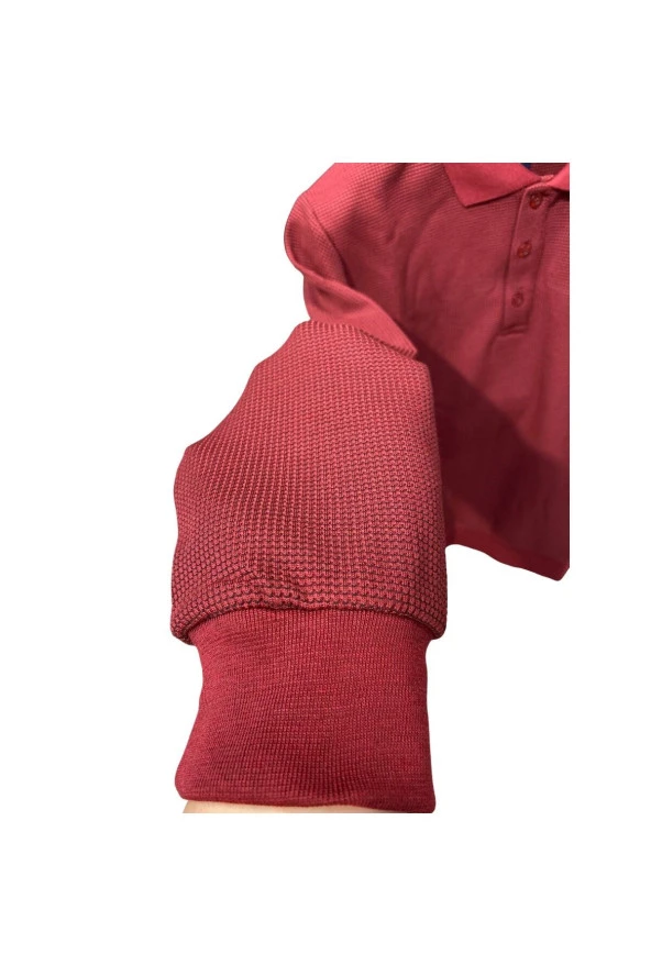 WAFFLE DESENLİ POLO YAKA KAZAK - 9