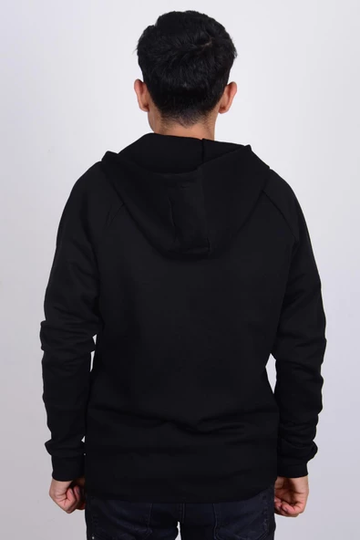 Hummel 921647-2001 Siyah Kapüşonlu Erkek Hırka - 3