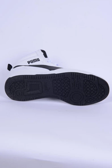 Puma 392326-02 Rebound V6 Beyaz-Siyah Erkek Spor Ayakkabı - 4