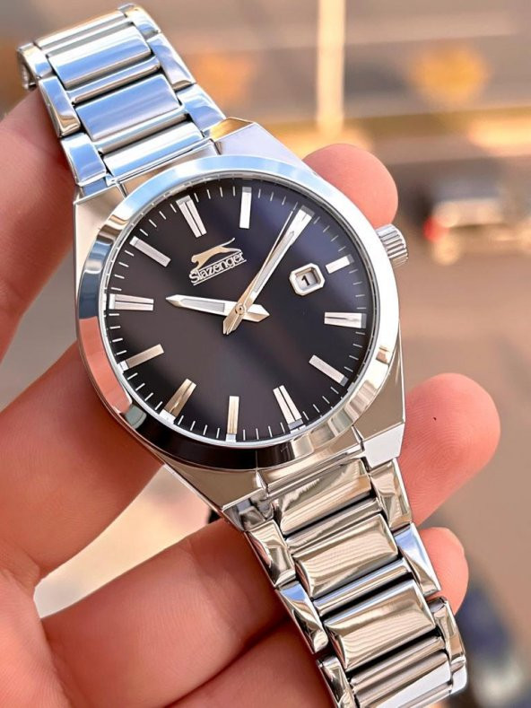 ESL.09.2102.1.01 Slazenger Çelik Kordon İyon Kasa 50 Mt Suya Dayanıklı Erkek Kol Saati - Resim 2