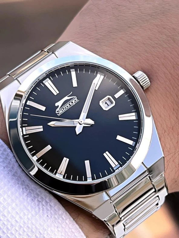 ESL.09.2102.1.05 Slazenger Çelik Kordon İyon Kasa 50 Mt Suya Dayanıklı Erkek Kol Saati ürün görseli