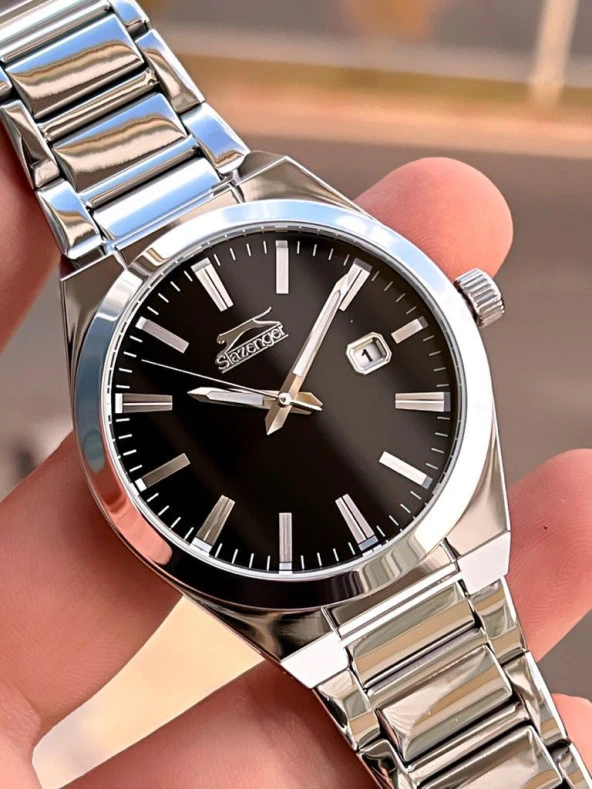 ESL.09.2102.1.05 Slazenger Çelik Kordon İyon Kasa 50 Mt Suya Dayanıklı Erkek Kol Saati - Resim 2