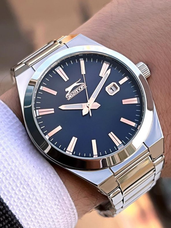 ESL.09.2102.1.02 Slazenger Çelik Kordon İyon Kasa 50 Mt Suya Dayanıklı Erkek Kol Saati ürün görseli